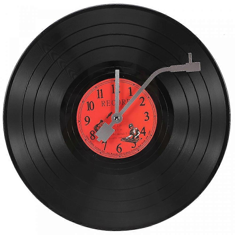 Creative Vinyl Record Shape Wall Clock Decorative Indoors Wall Clock Home Decor