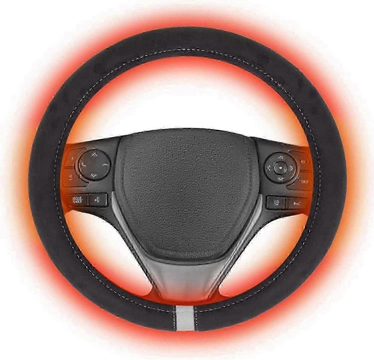 Automatisch beheizte Lenkradabdeckung 12v 15 im Auto universelle Winterlenkradheizung Handwärmer Radschutzabdeckung