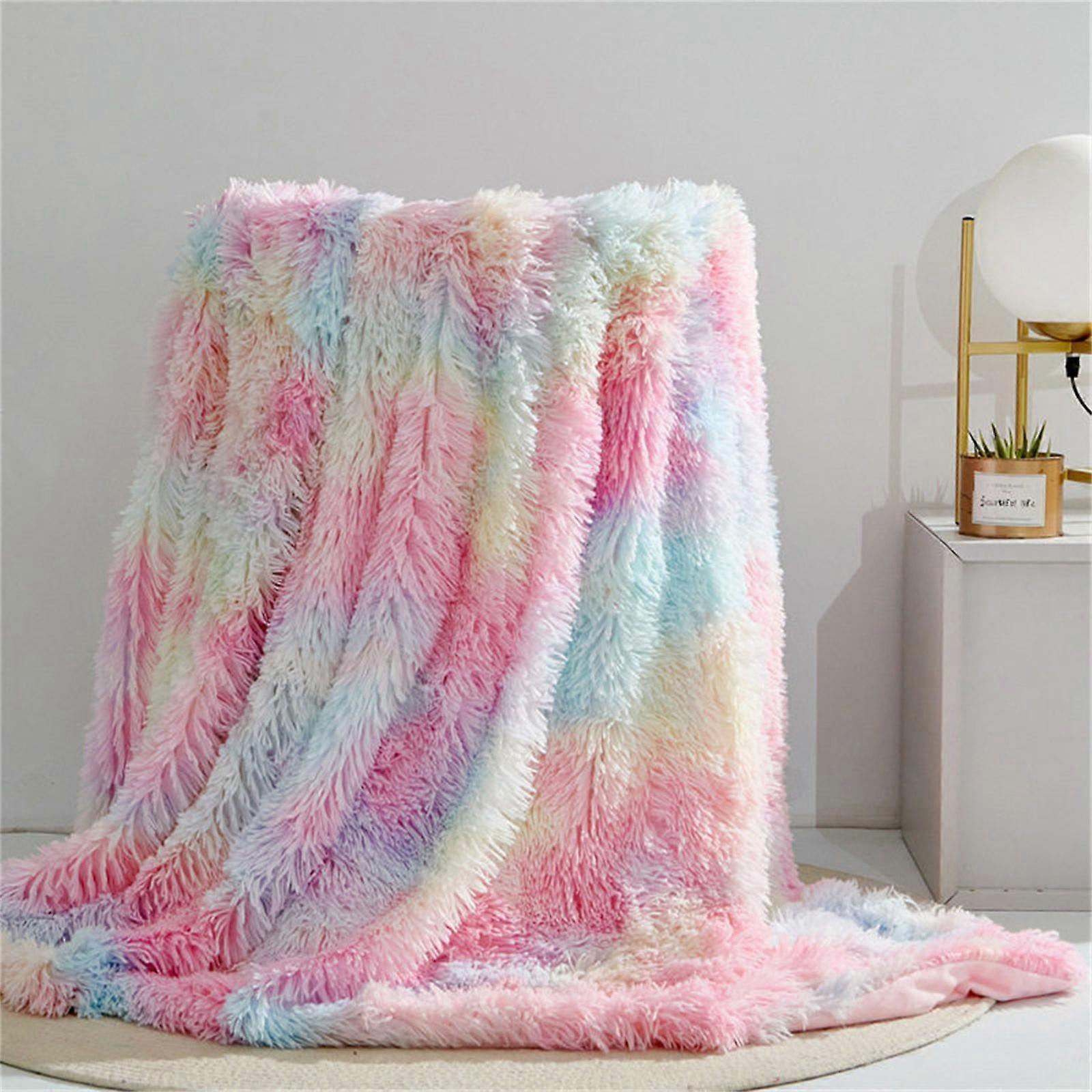 Solid Color Blanket Blanket Sofa Blanket Cover Blanket Bed Tail Blanket