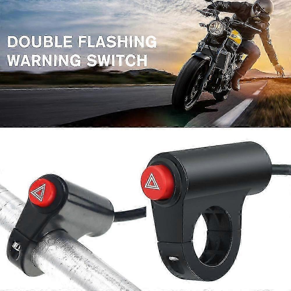 Motorcycle Button Hazard Light Button Electric Vehicle Double Warning Emergenc