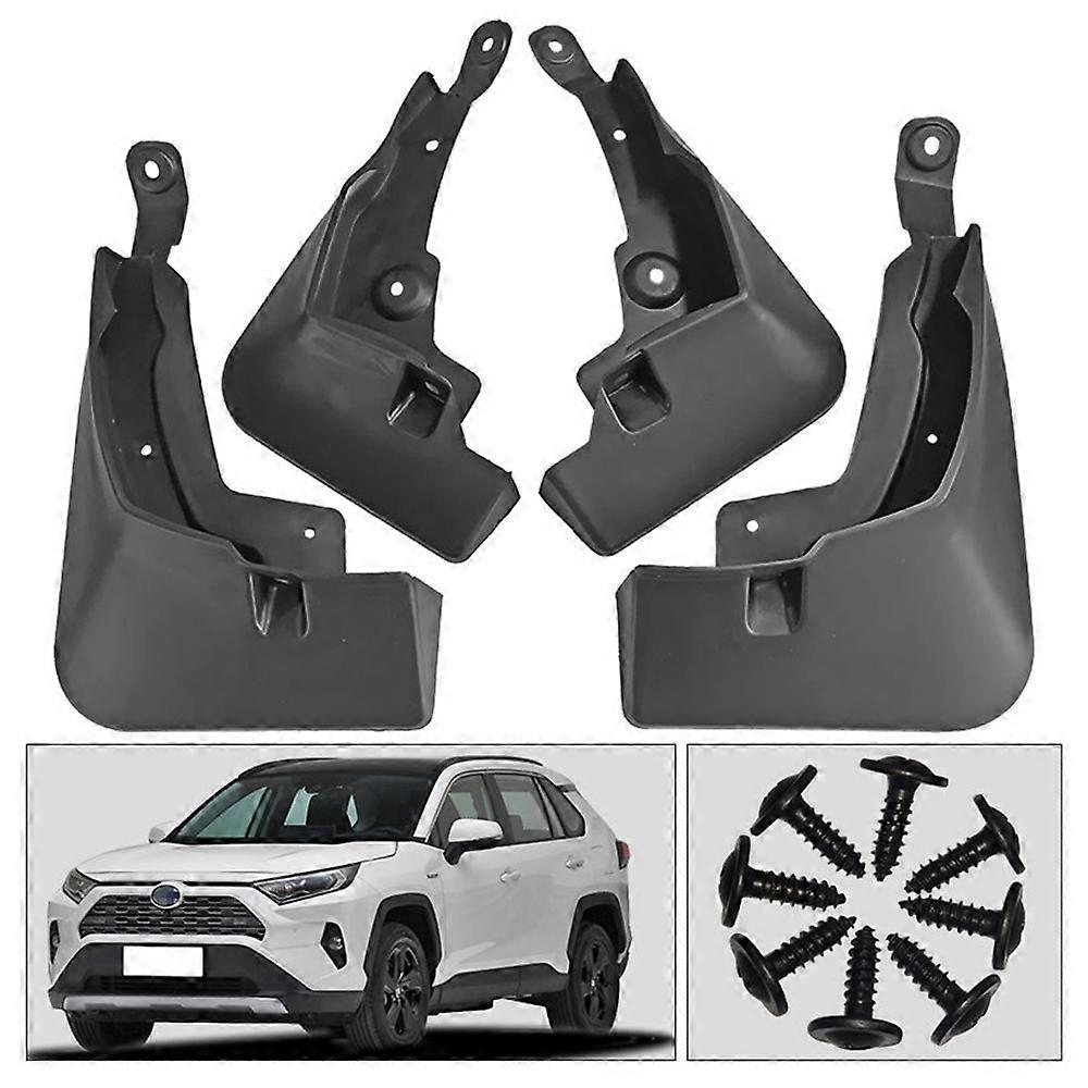 4Pcs Soft PC Mudflaps Mud Fender for Toyota RAV4 2019-2022 Front/Rear Car Mudguard Set Auto