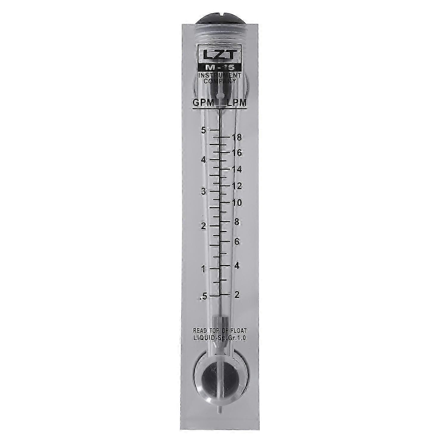 0.5-5 Gpm 2-18 Lpm Water Flow Panel Mount Type Flowmeter