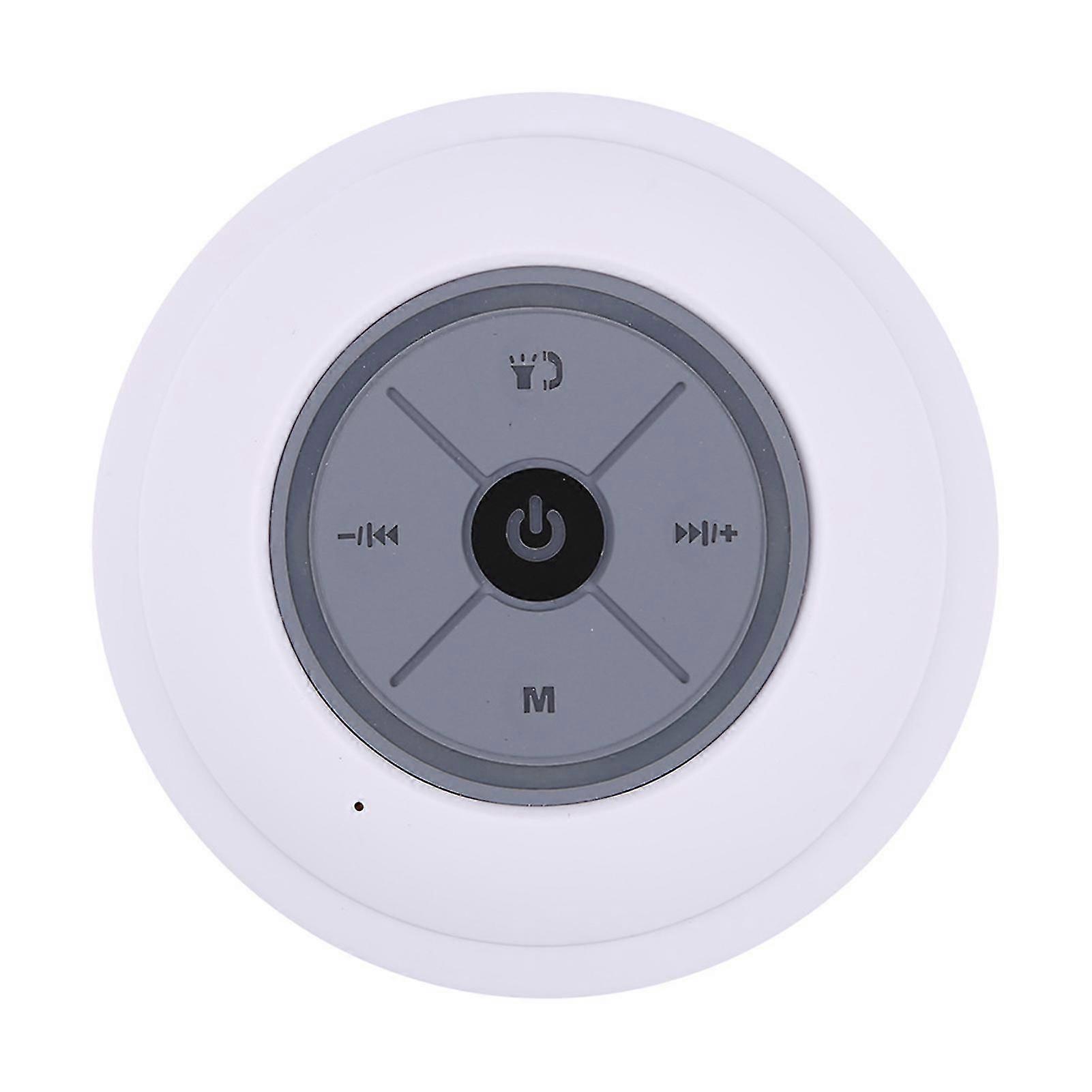 Waterproof Wireless Speaker with LED Lights Portable Suction Cup Bluetooth-compatible Speakerphone