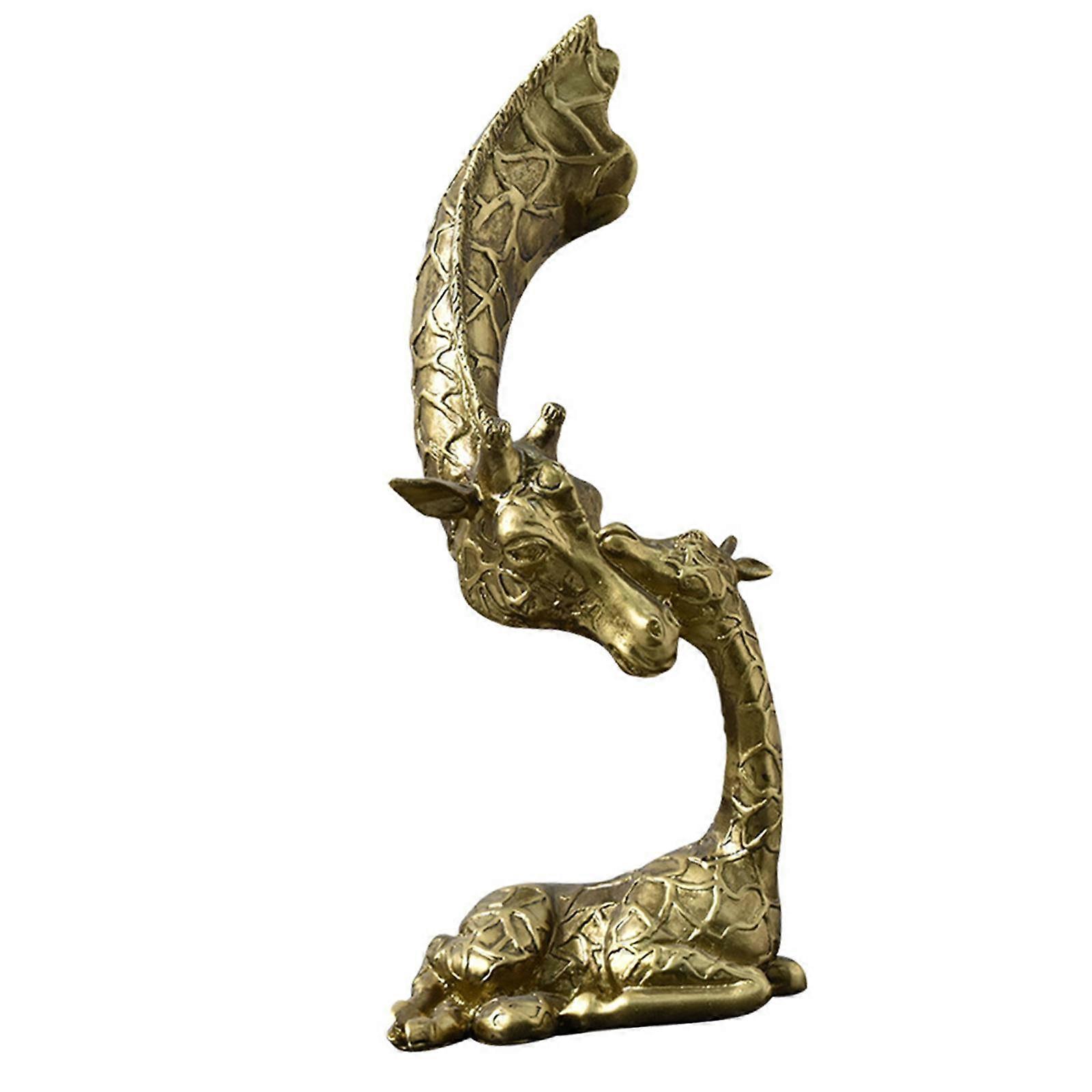 Simulation Giraffe Statue Decorative Giraffe Figures for Office Cabinet Desk