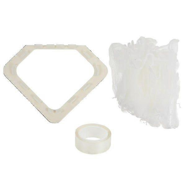 Triangle Holder Filter for Kitchen Drainage - 50 Mesh Filter Bags, Durable Plastic, Space-Saving Design