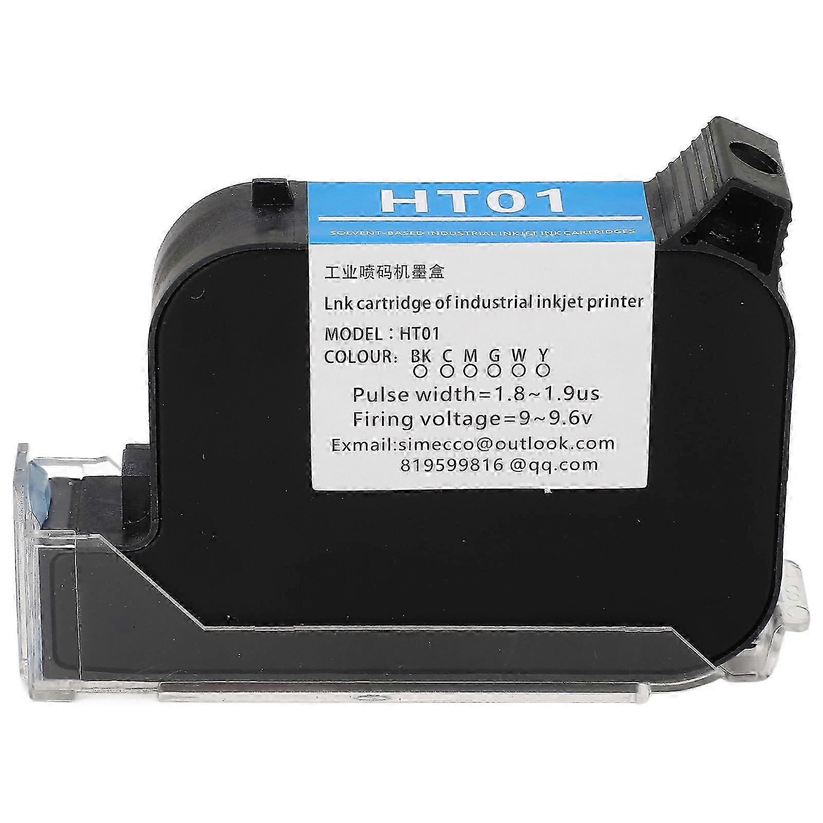12.7mm Inkjet Printer Ink Cartridge Handheld Coding Machine Quick Drying Invisible Cartridge 42ML