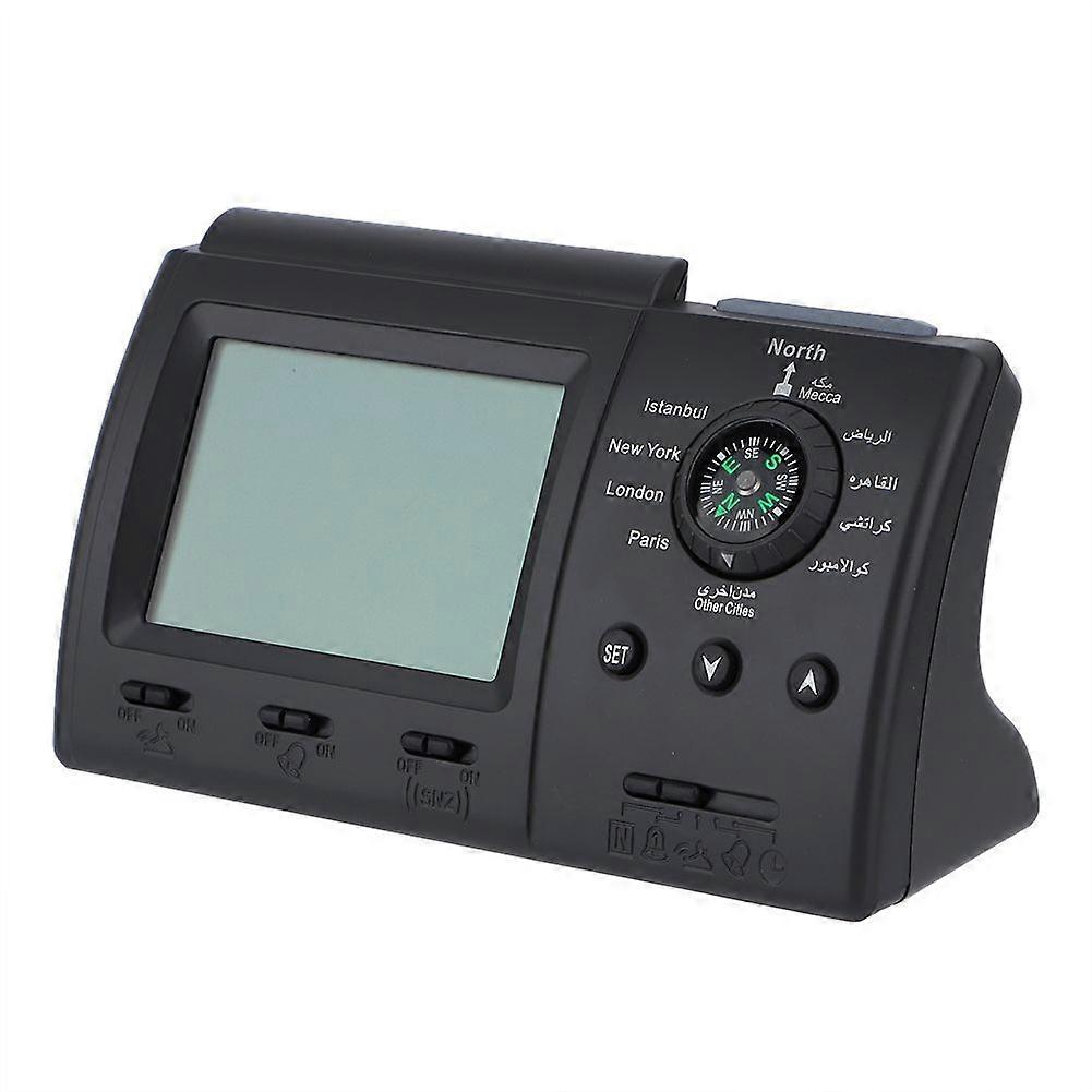 LCD Azan Clock Prayer Timer Digital Table Clock Mulsim Prayer Alarm(No Battery)