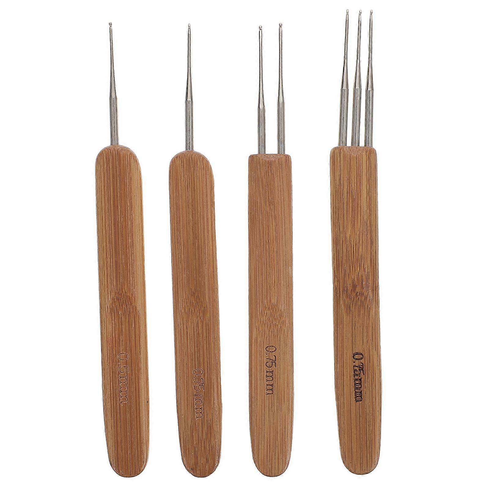 4pcs Dreadlocks Crochet Hooks Hair Braids Crochet Needle Braid Craft Tools