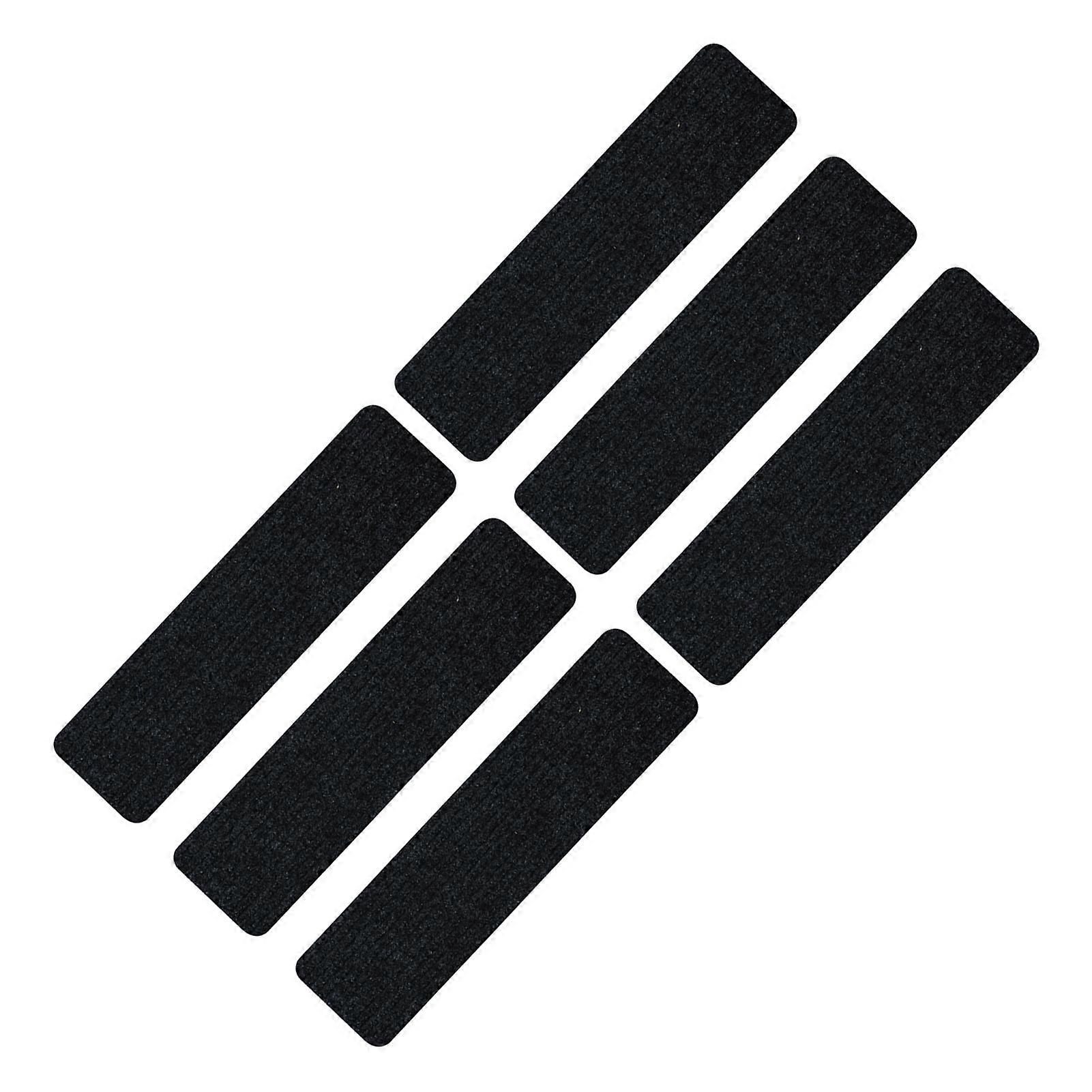 6pcs Treppenmatte Selbstklebend Wiederverwendbare Treppenmatte Schwarz 