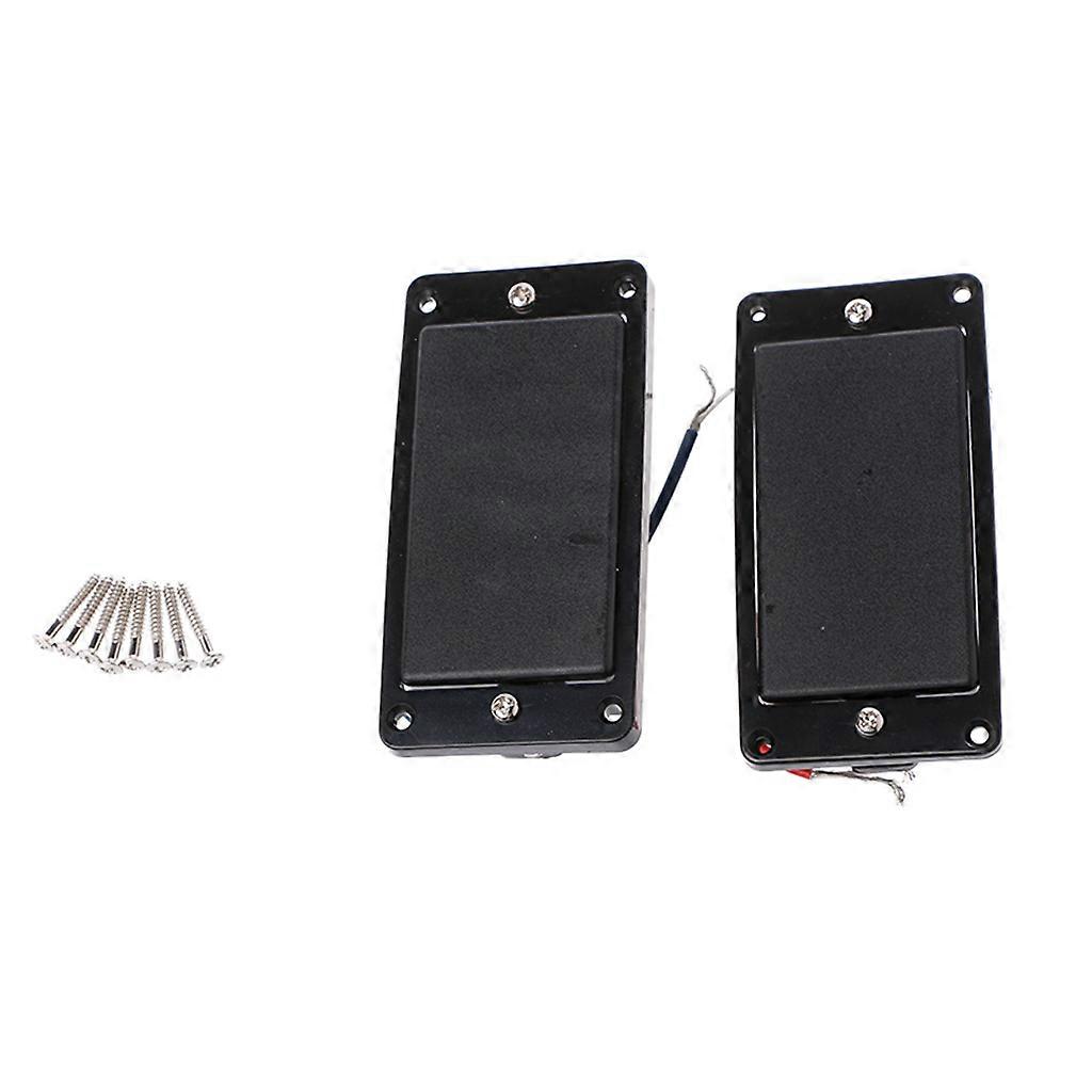 الغيتار بيك أب Humbucker الرقبة الجسر مع إطار ل LP أسود 6 سلاسل أسود