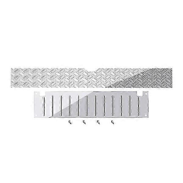 for C14 Metal Rear Trunk Tool Box Decorative Board Anti-Slip Skid Plate 1/16 RC Car Upgrade Parts A