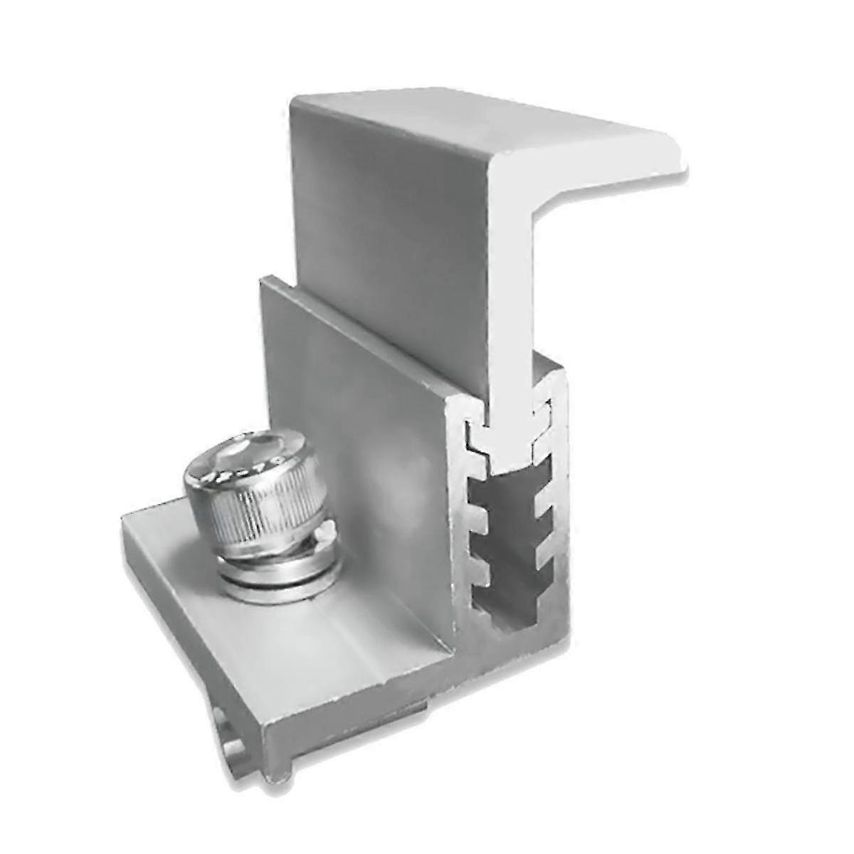 10PCS Solar Panel Mounting Bracket Side Clamp Kit Adjustable 30/35/40/45mm Fixing Clamp Solar Panel Edition