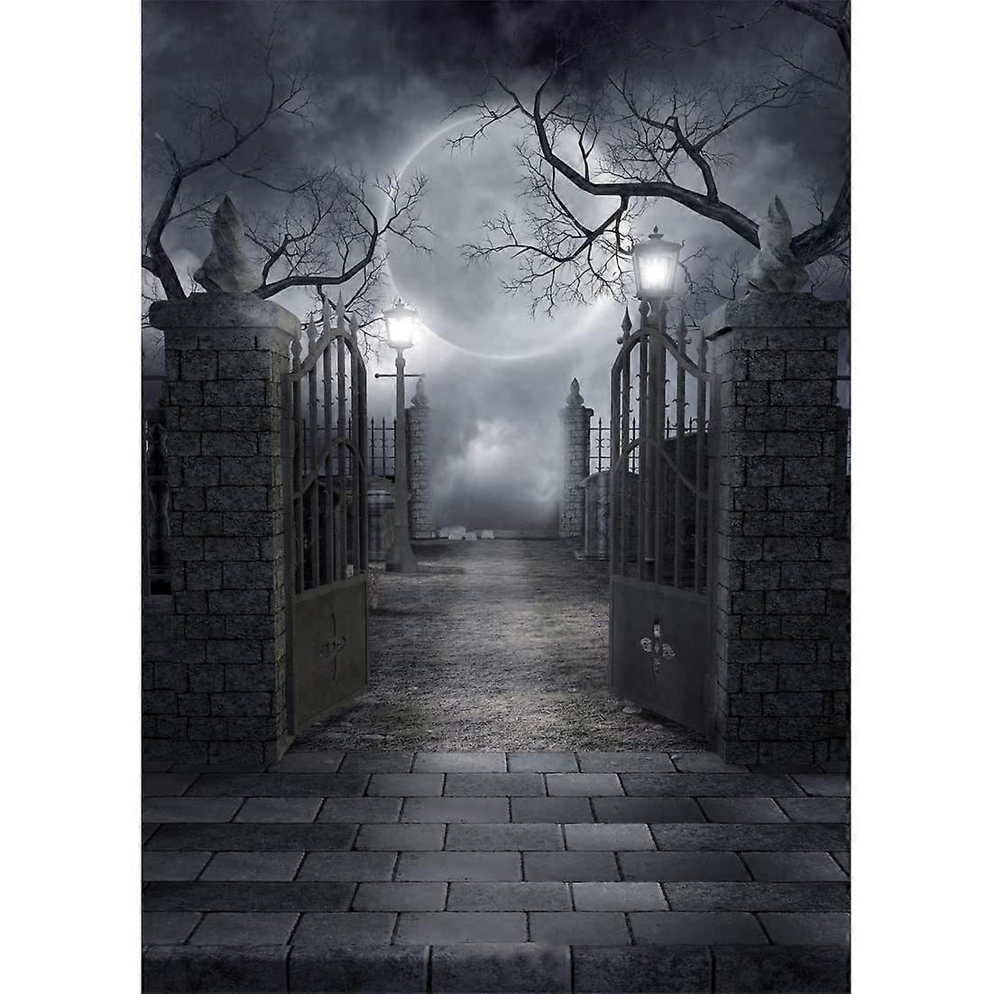 Halloween Moon Night Backdrop for Photography Studio Props 8x10FT
