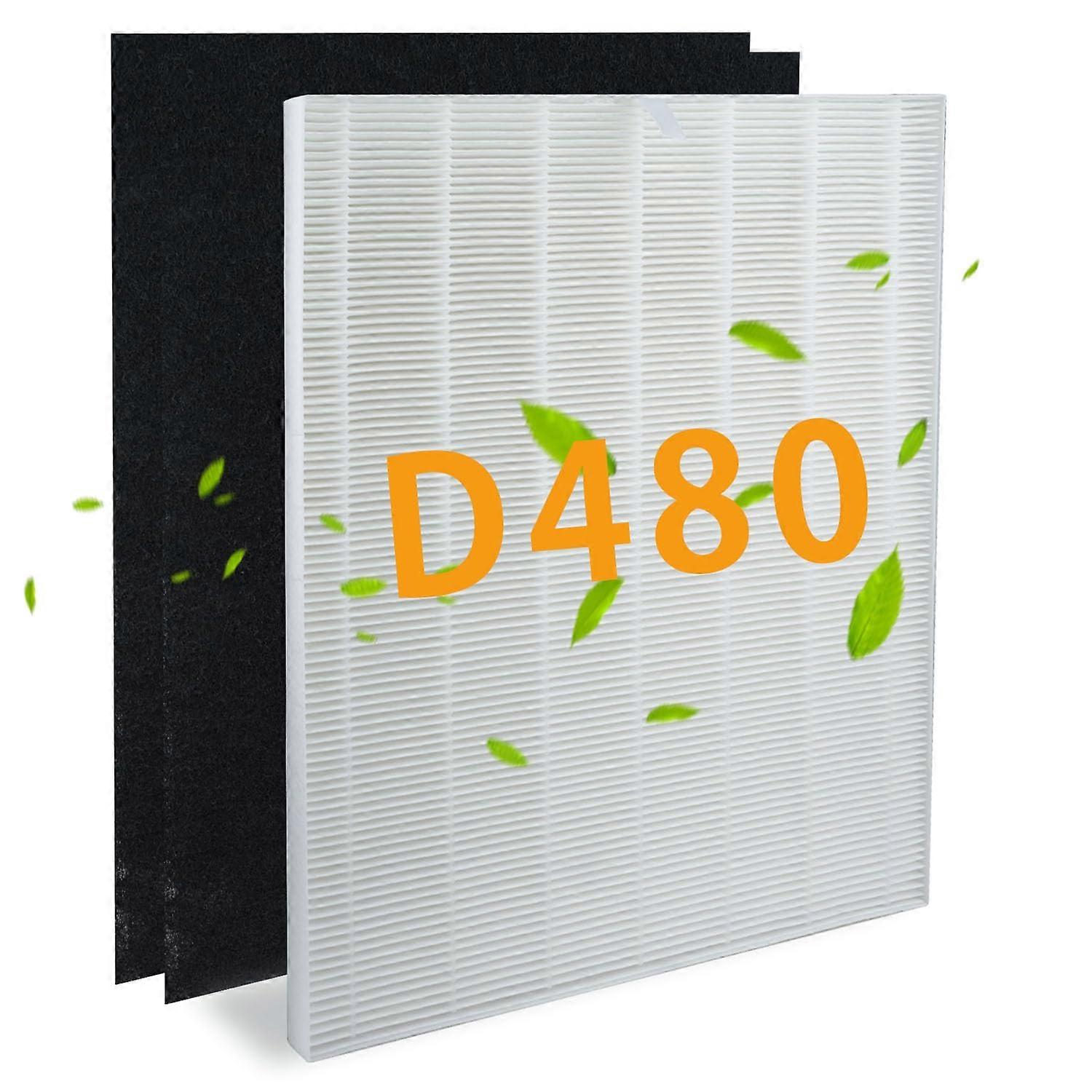 True HEPA Replacement Filter with Activated Carbon for Air Purifier Size D4