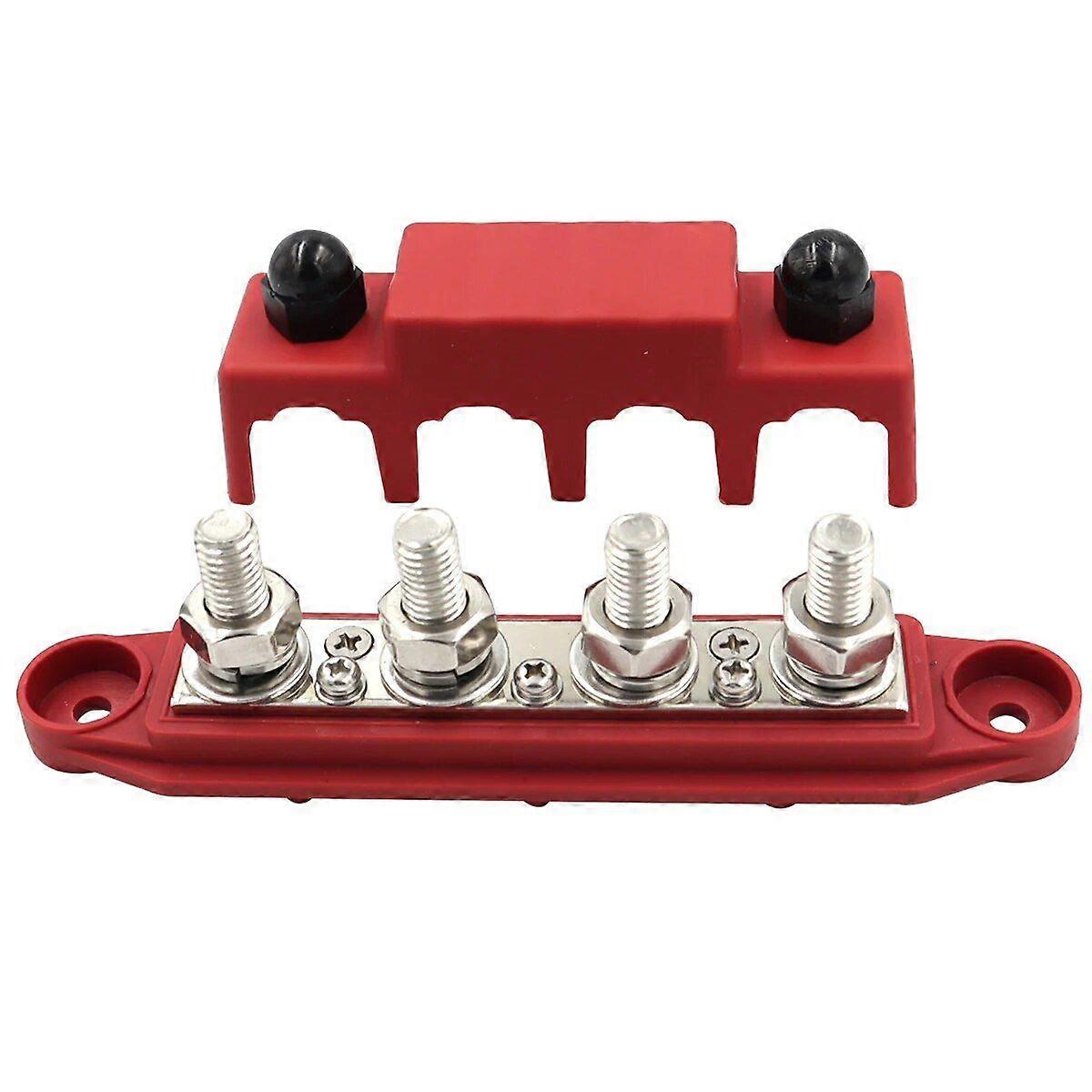 dc 48v 250a 4 terminal studs busbar powerterminal block M8 M10 High Current Wiring Stud Battery Junction Block for RV Ship Car