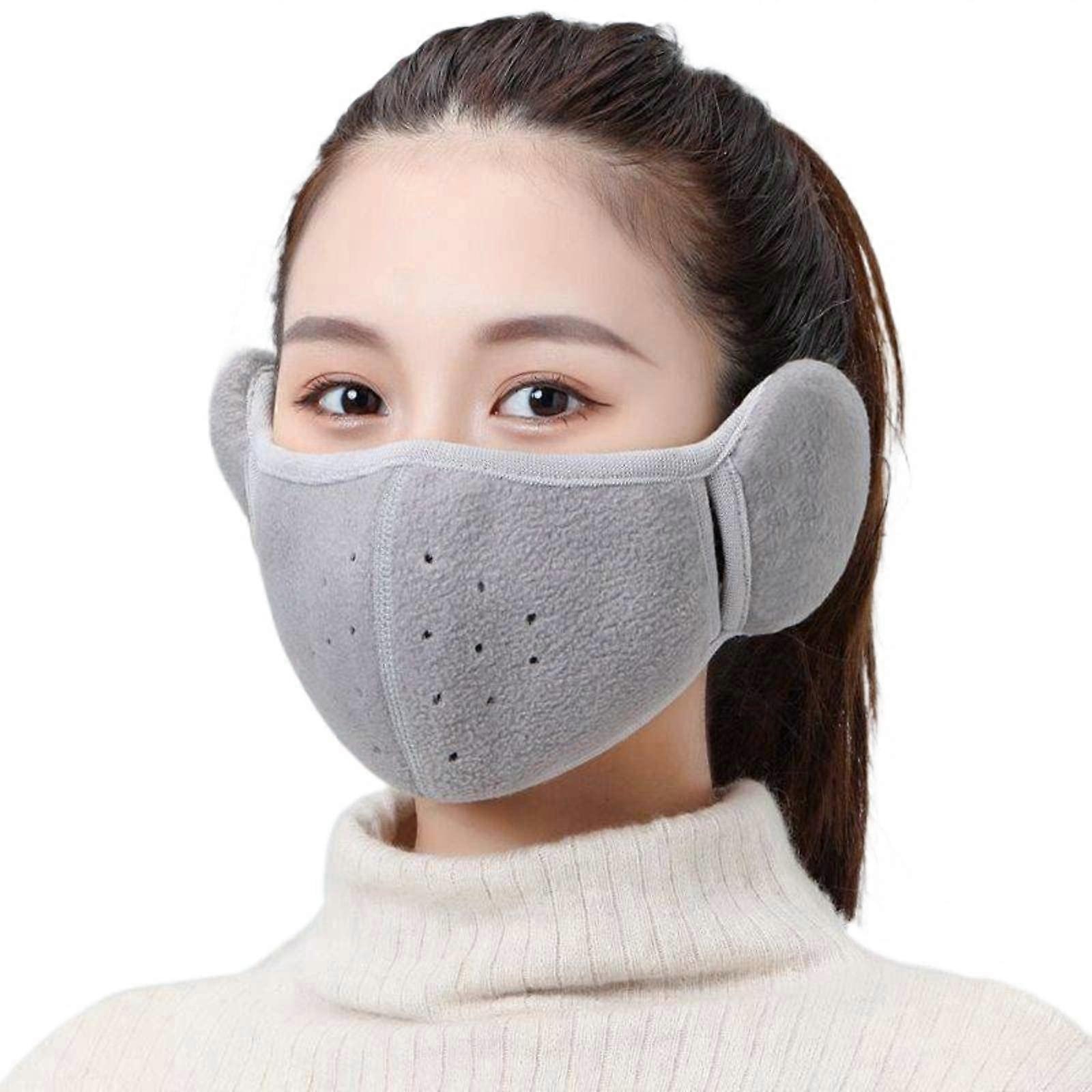 Windproof Earphones with Three-Dimensional Cotton Masks for Cold Weather Riding, Two-Size Options Available