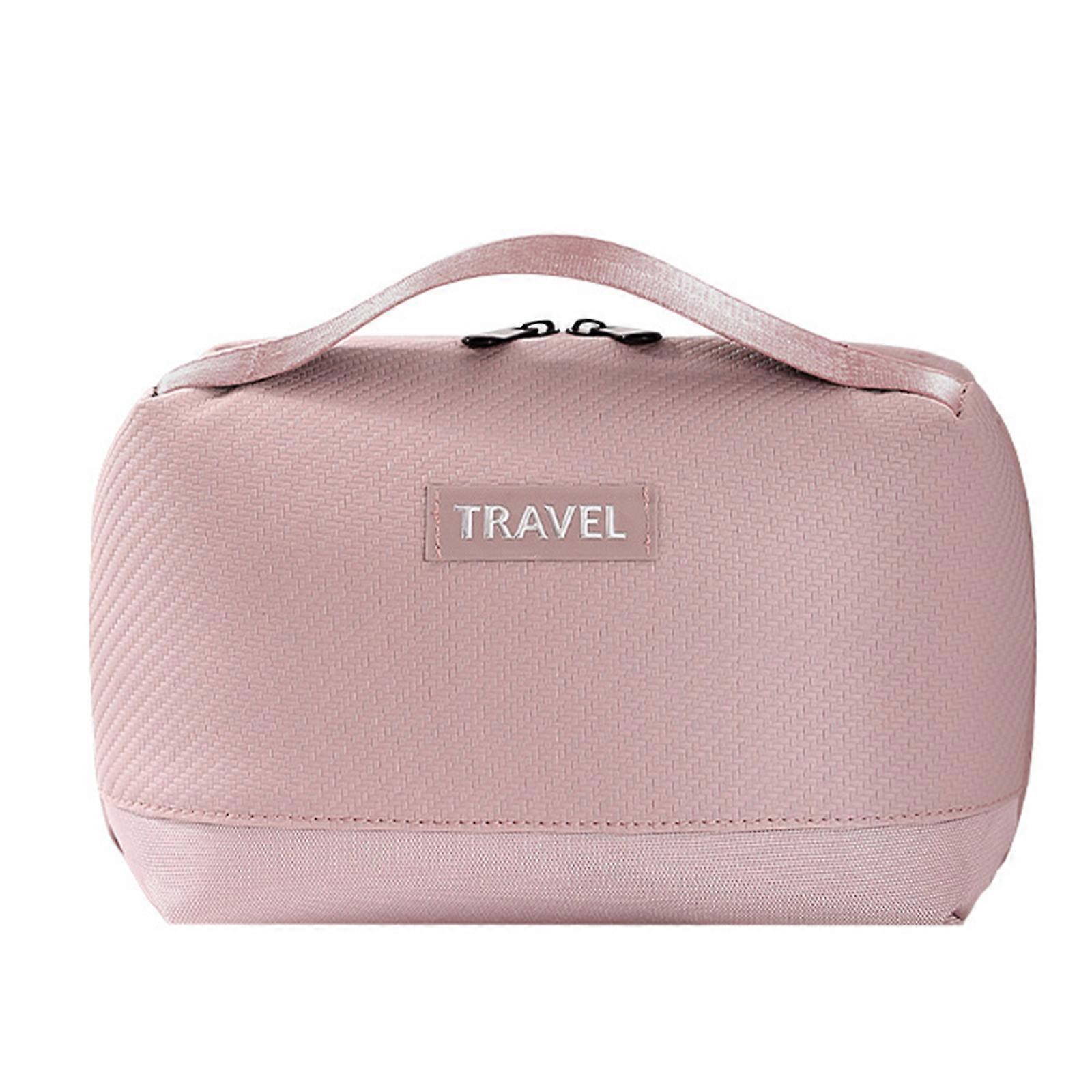 Travel Carrying Case Shockproof Storage Bag for Charging Cable Mouse Electronic Organizers with Handle Scratchproof Bag Pink