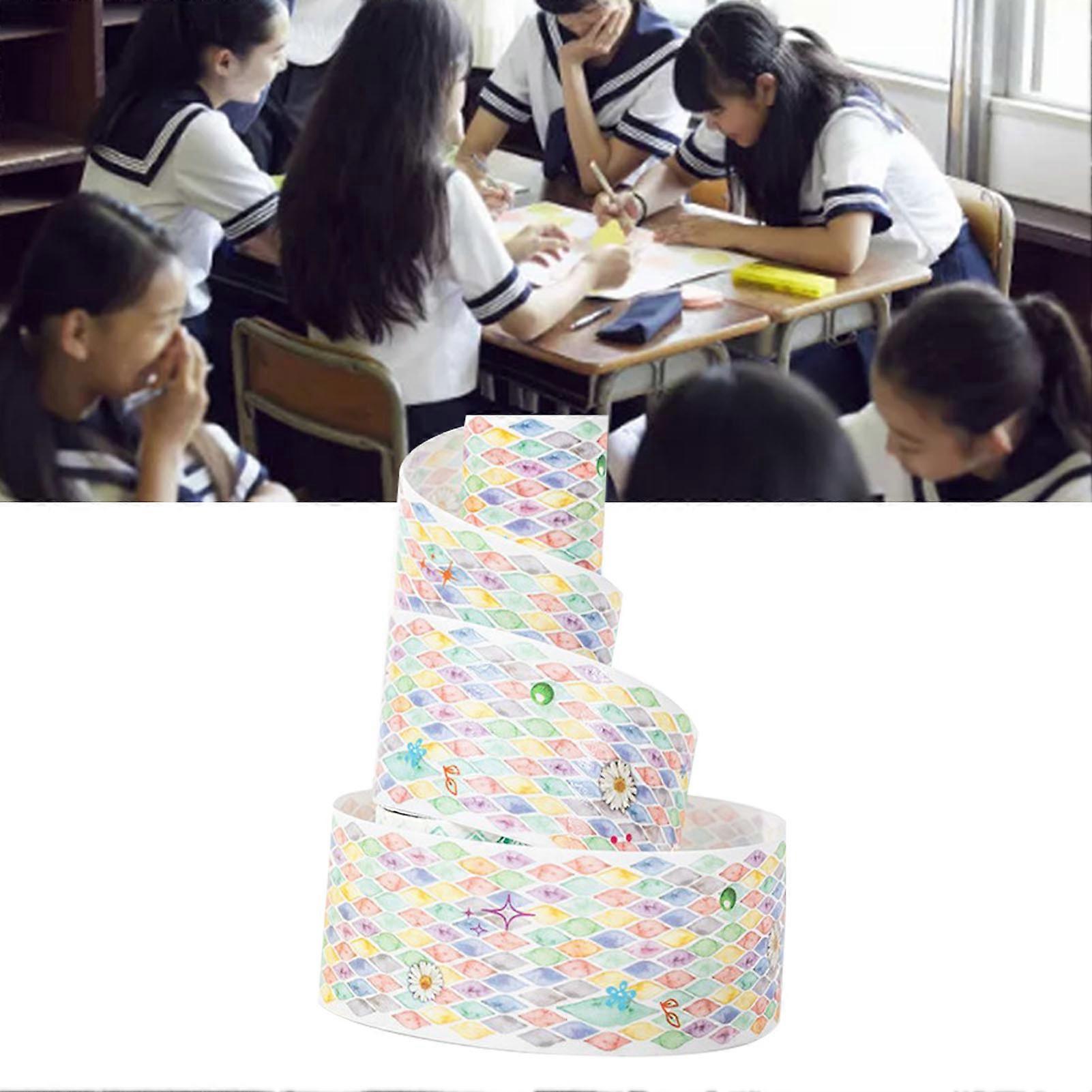 Clear Pattern Decorative Paper Tape for Notebooks & DIY Crafts