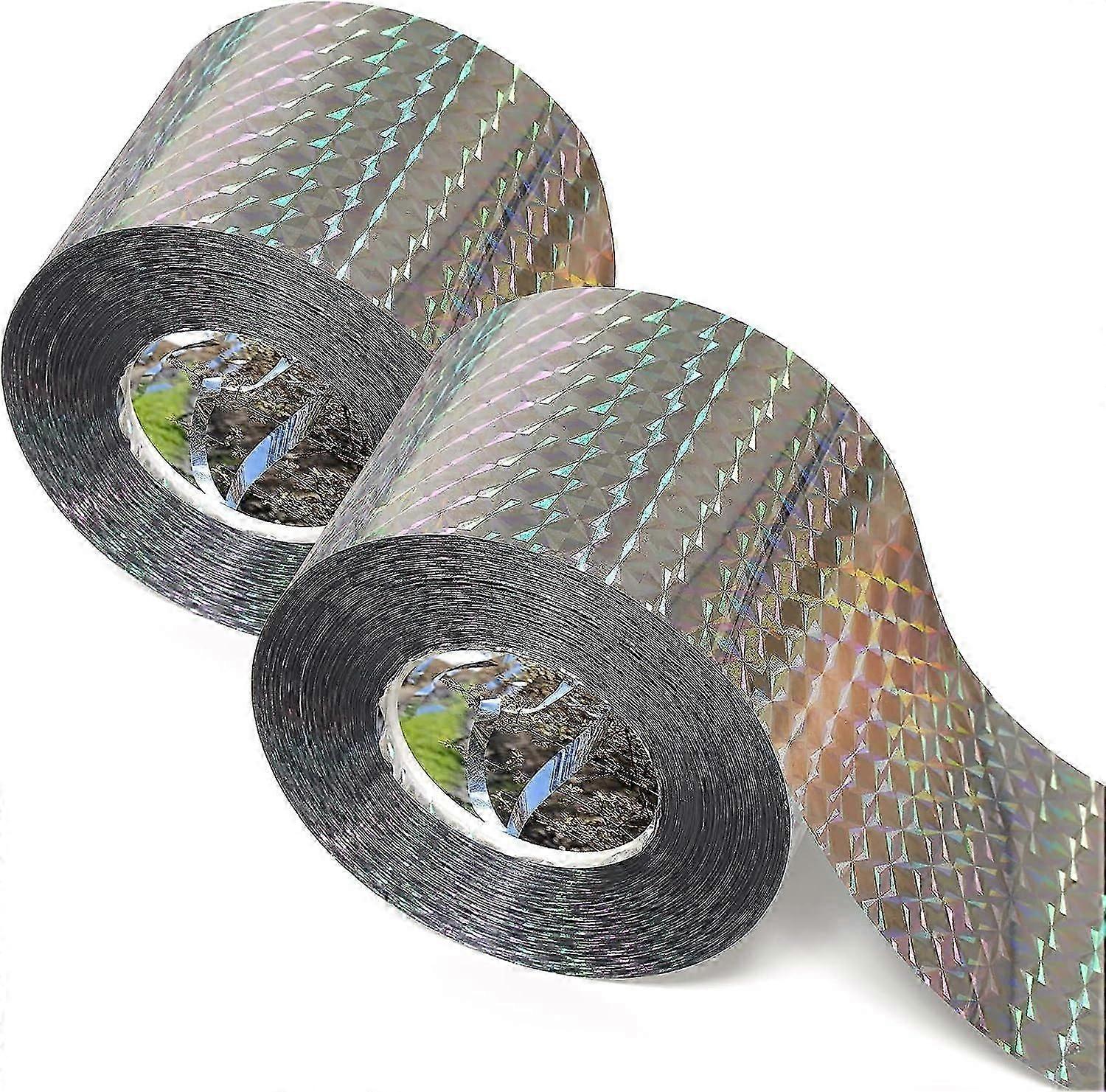 Bird Scare Tape(700ft),reflective Tape Keep Birds Away Outdoor,double Side Bird Flash Tape, Scare Geese, Pigeon, Duck, Woodpecker