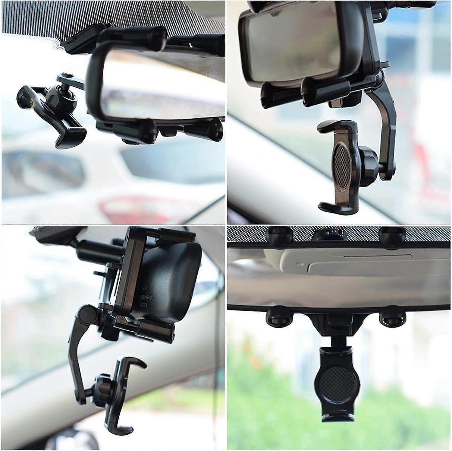 Rotatable and retractable car phone holder
