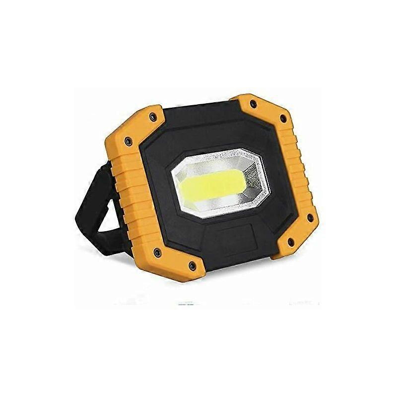 T-SUN 30W 2000LM Rechargeable LED Flood Light Construction Site Work Light 3 Modes Portable Lantern USB LED Spotlight for Camping, Building Site, Gara