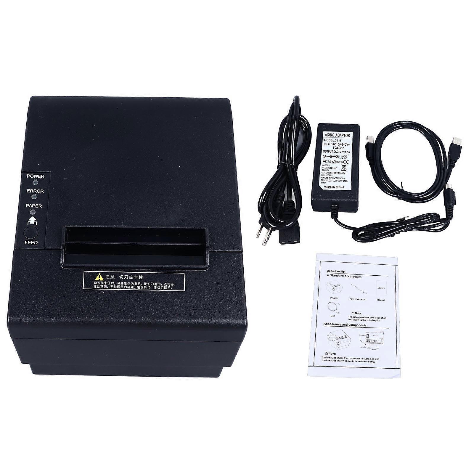 80mm Thermal POS Printer USB Bluetooth Bill Printer Restaurant Kitchen Printer with Auto Cutter