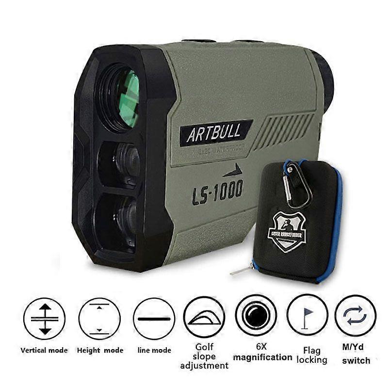 DELI Golf Laser Rangefinder 1000M 650M Telescope with Flag-Lock Slope Pin Distance Meter for Hunting Monocular