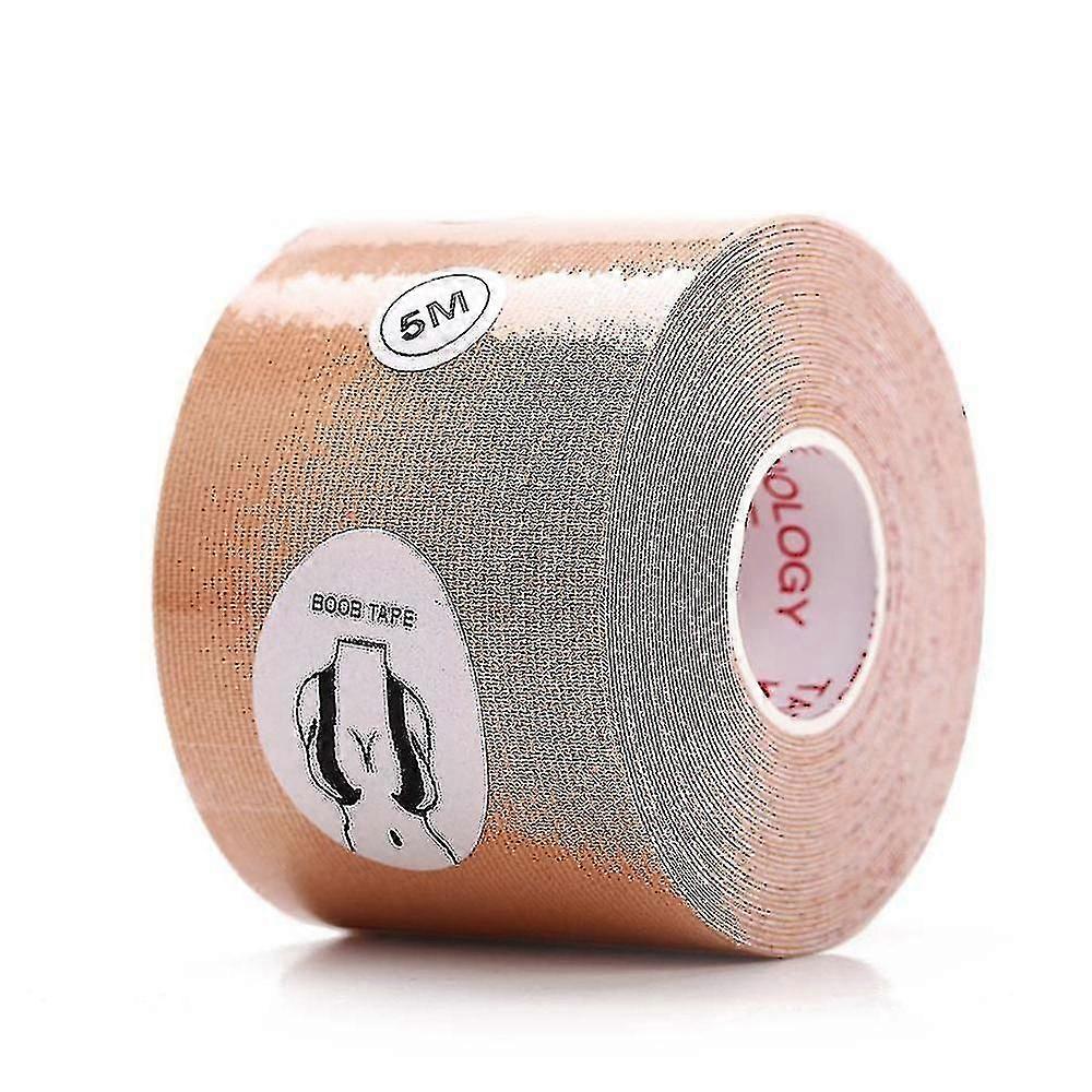 Femmes Couverture de mamelon Coussinet de poitrine Push-up Ruban autocollant invisible 6cmx5m