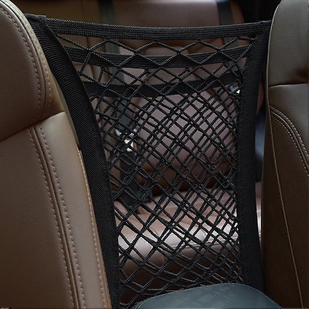 3Layer Car Mesh Organizer,Seat Back Net Bag,Barrier of Backseat Pet Kids,Cargo Holder