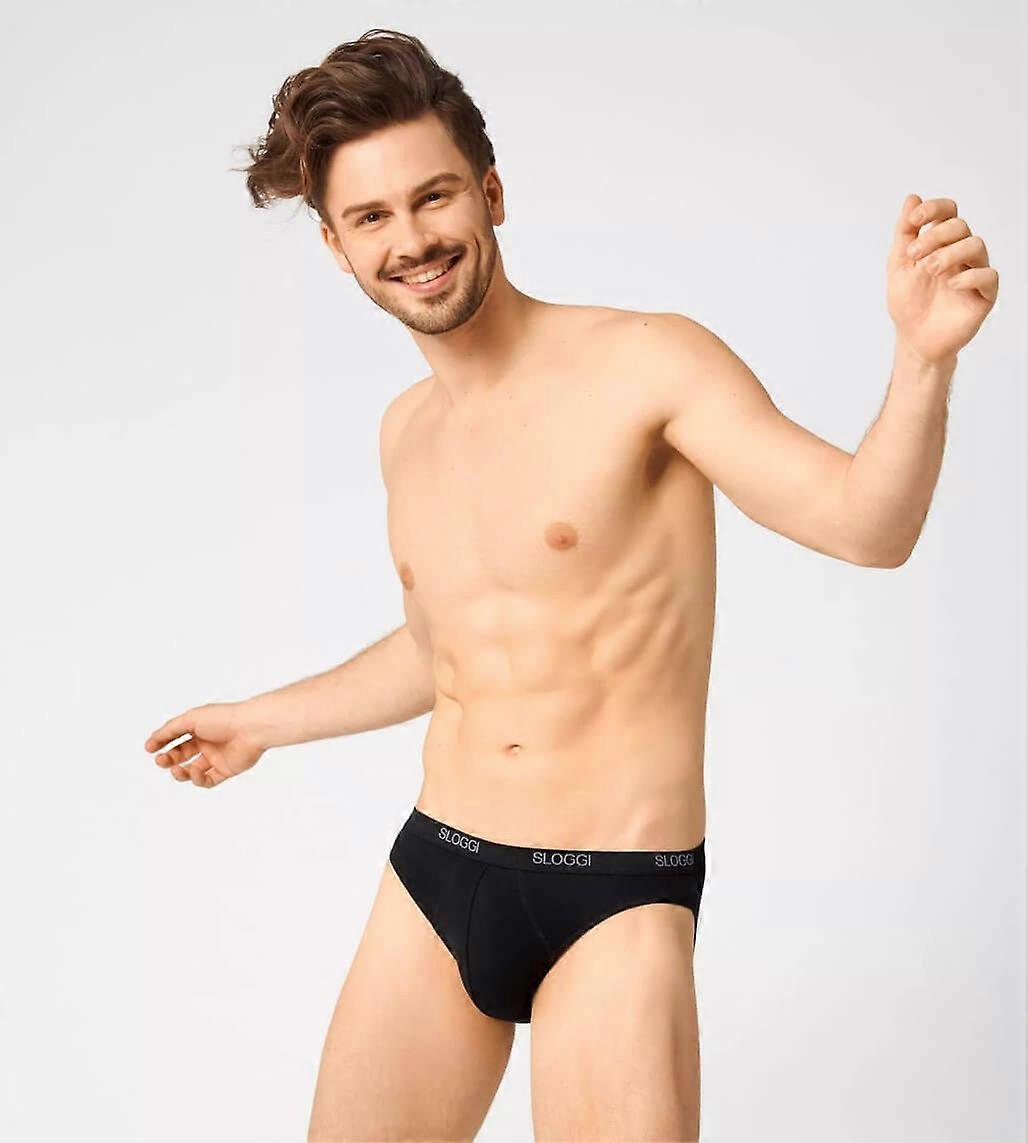 Sloggi Herren 2er Pack Mini-Slips - Schwarz