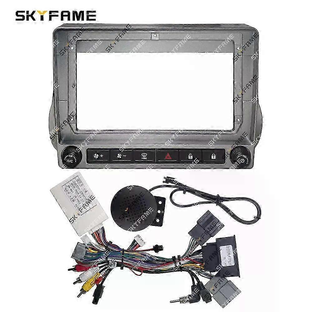 Gilt für Autorahmen-Blendenadapter Canbus Box Decoder Android Radio Dash Fitting Panel Kit für Chevrolet Camaro