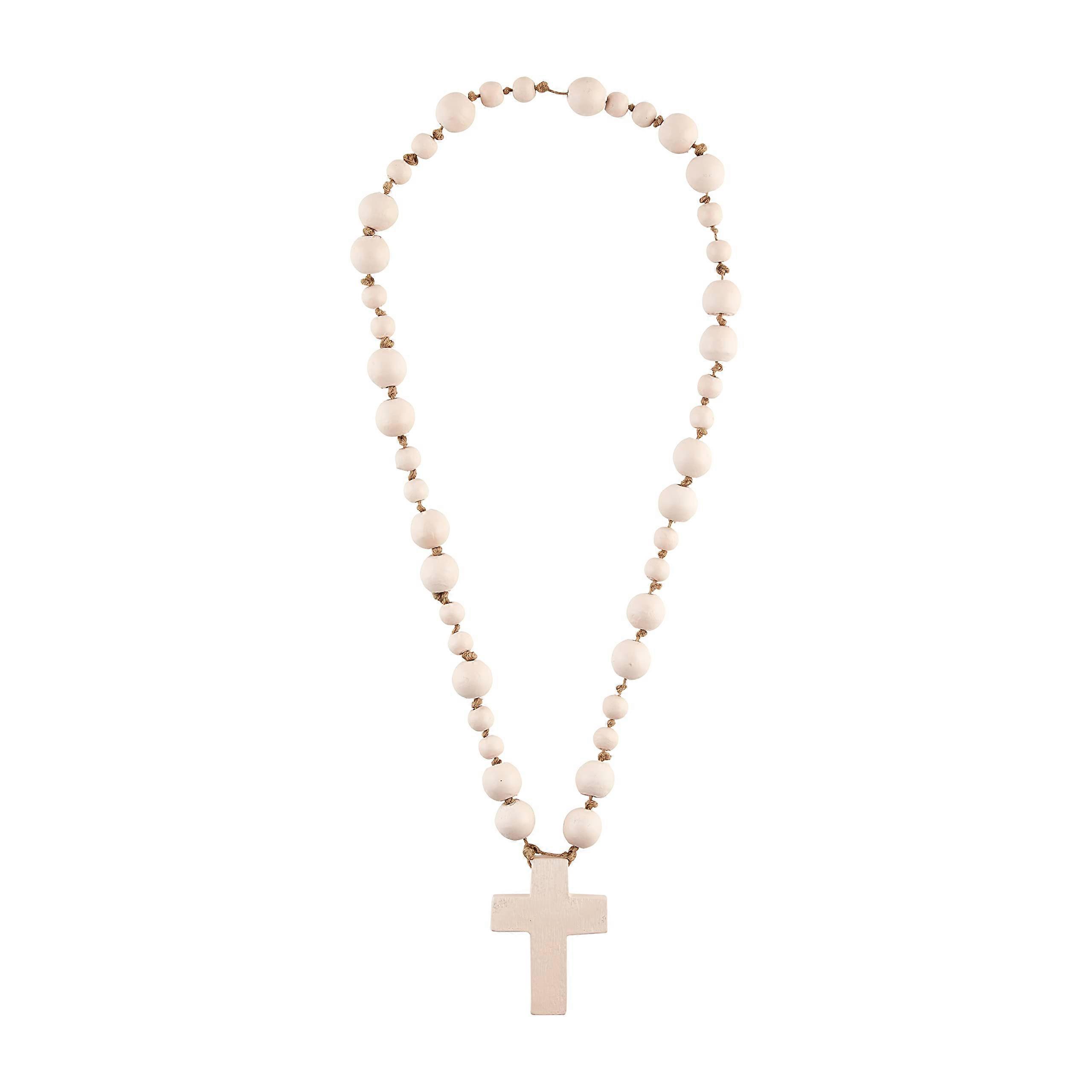 Decorative Cross Beads, 23', Pink