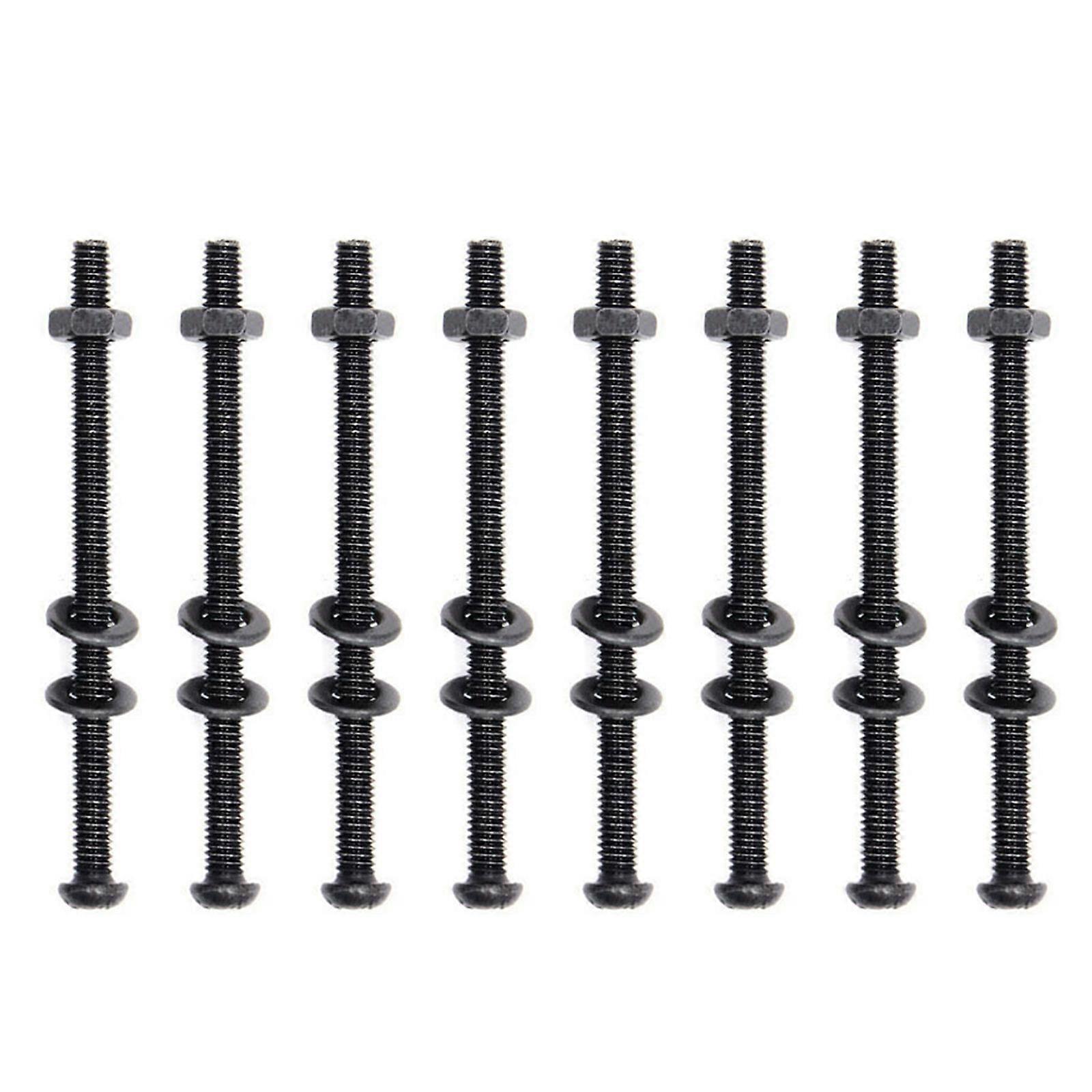 8PCS Socket Screw Set Brake Cage Bolt Machine Screws with Nuts for PC Case Radiator and Fan Mounting Screw Set  60mm