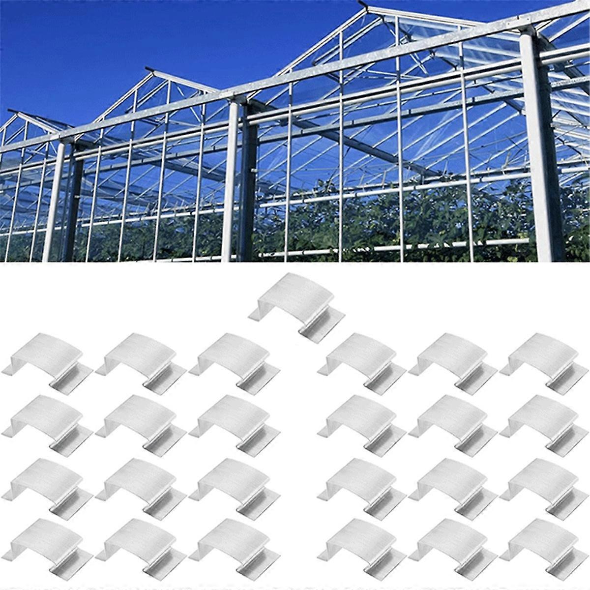 25stk drivhusglasclips rustfrit stål drivhusruder