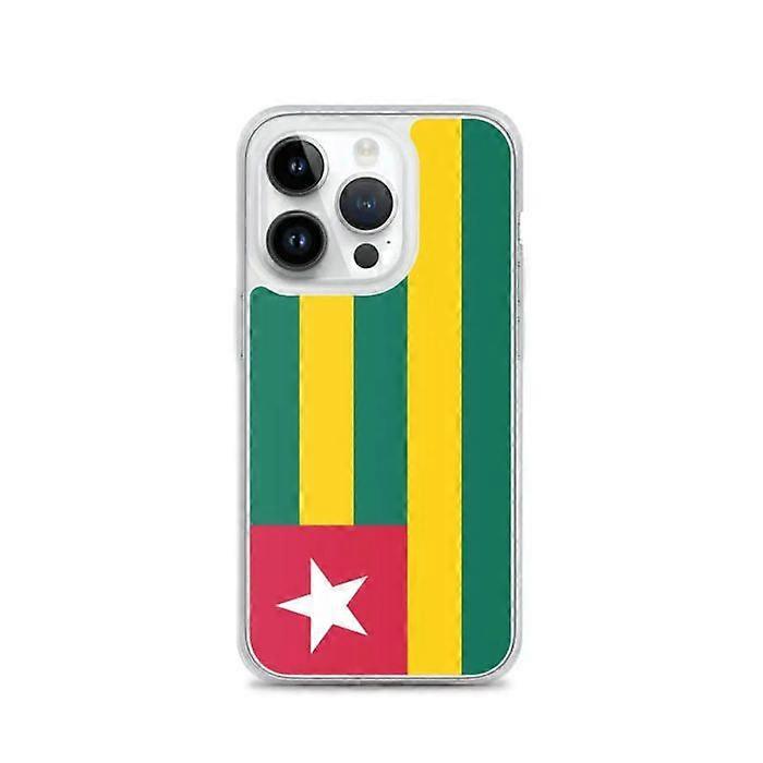 iPhone Case - Togo Flag - iPhone 14 Pro - Flexible - Full Protection - Multicolored