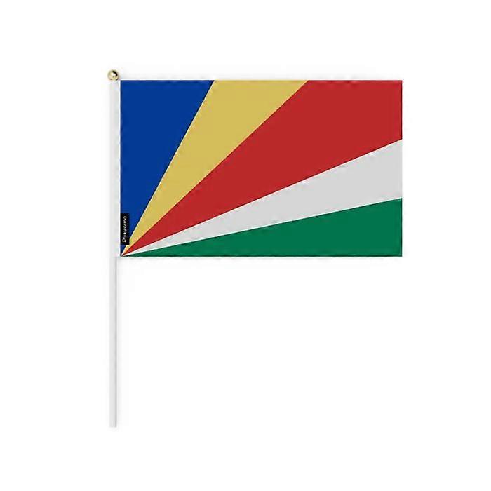Mini Flag - Seychelles - 20 x 30 cm - 100 pieces - Polyester - Lightweight - Double-sided