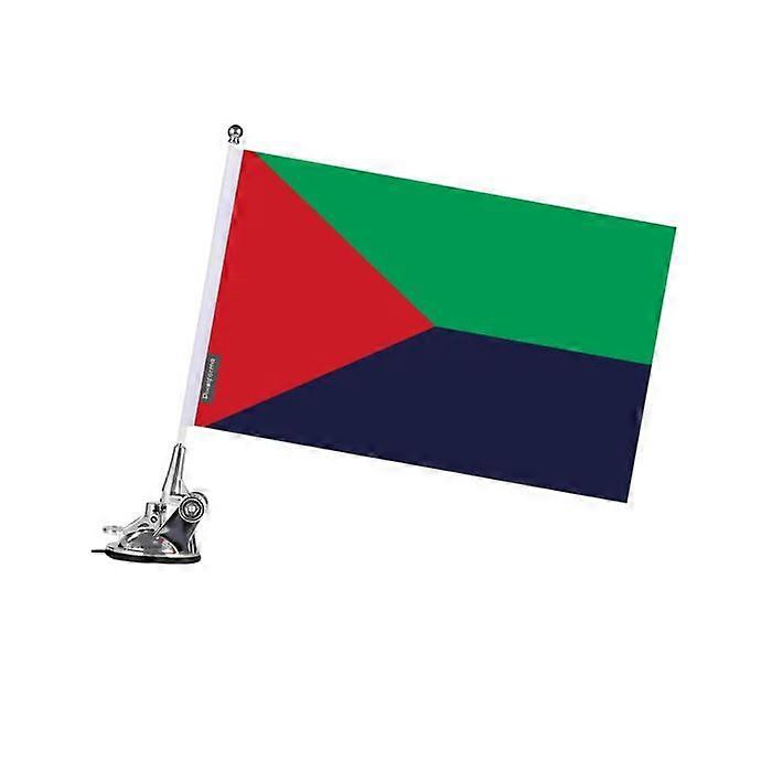 Suction Cup Flagpole – Flag of Martinique – 27 x 35 cm – Polyester – Stainless Steel