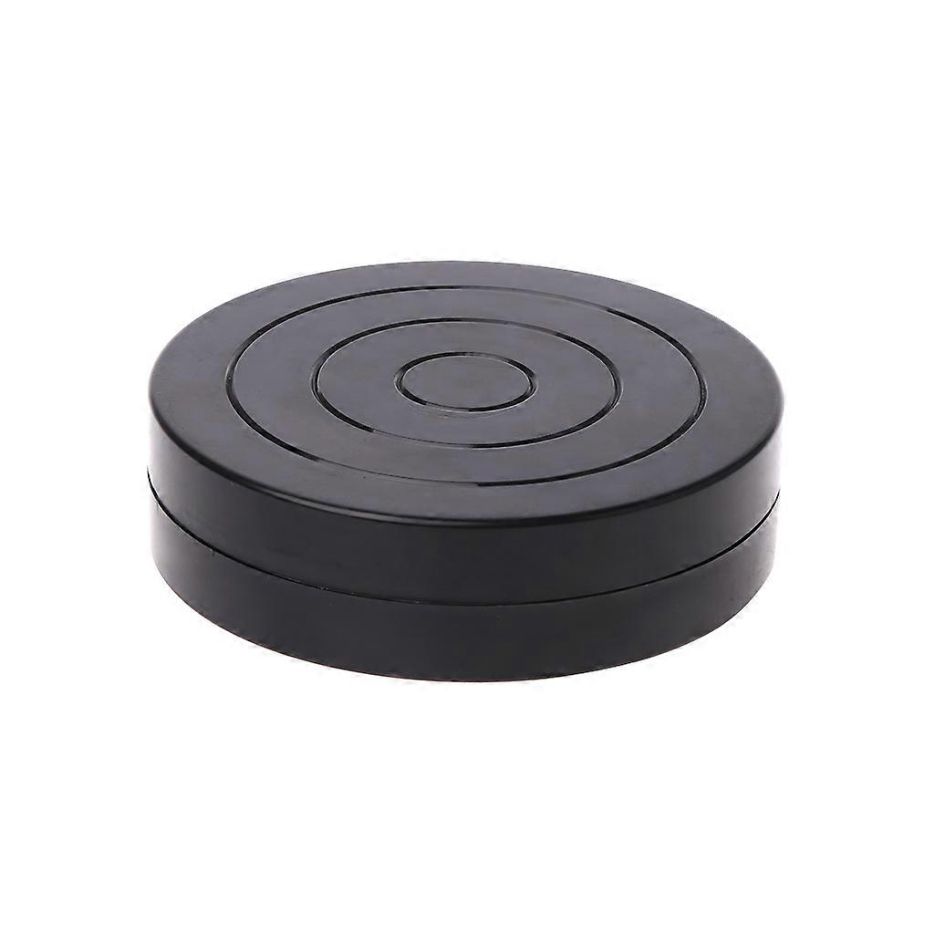 11.5cm Plastic Turntable Pottery Clay Sculpture Tools 360 Flexible Rotation Black