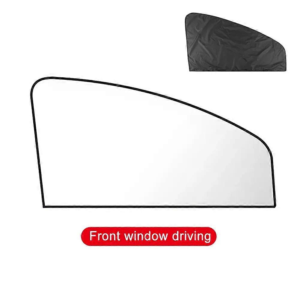 Universal Magnetic Car Sunshade Reflective Silver Cloth Sunscreen Front Rear Window Shade Cover Summer Window Curtain Sun Visor
