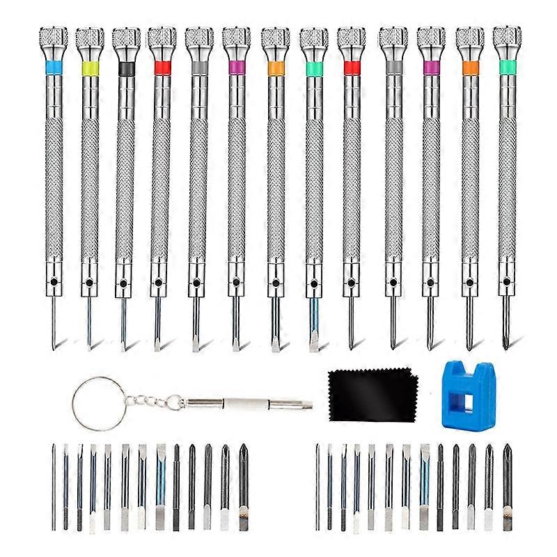 13 Pieces Watch Screwdriver Set-with 26 Pcs Screwdriver Bits