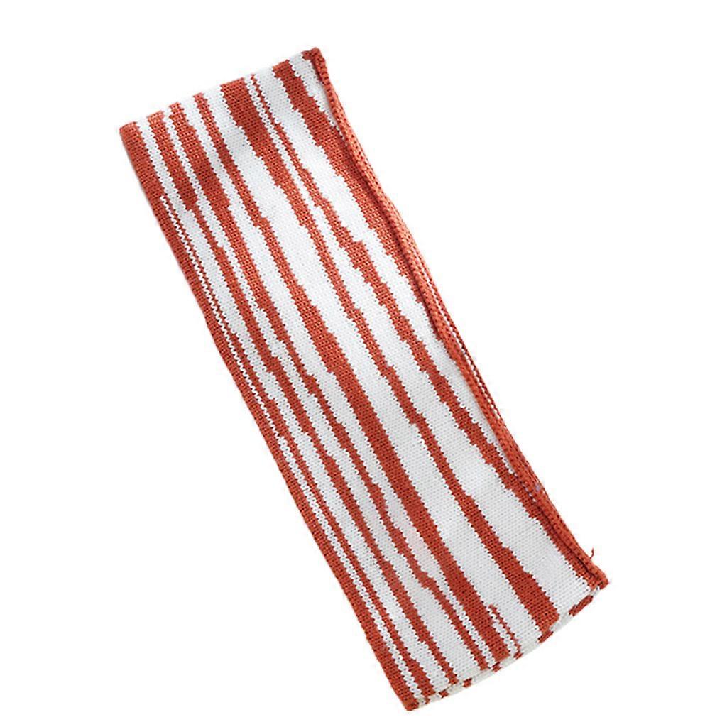 Washing Face Hairbands Knitted Zebra Pattern Headband Elastic for Head Wrap Wide Turban Headbands Non Slip Crochet Hair Zebra Pattern Carame