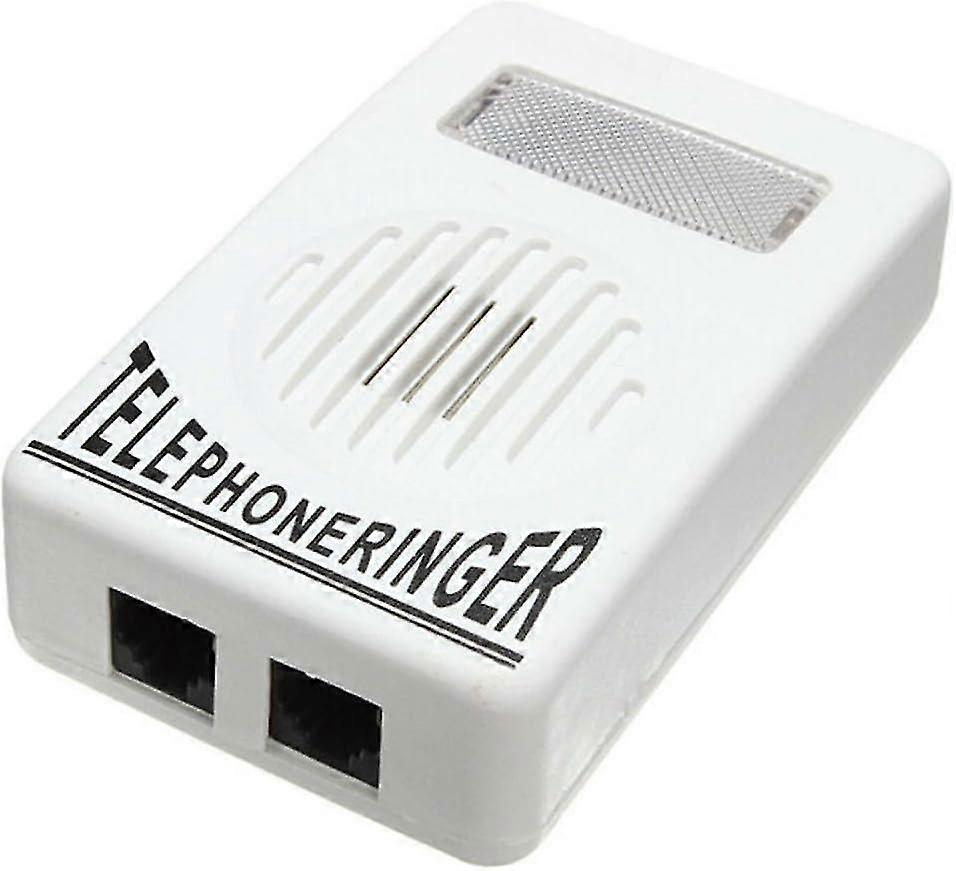Loud Sound Telephone Ring Ringer Amplifier Volume Enhancer with Light Flasher for Landline Telephone