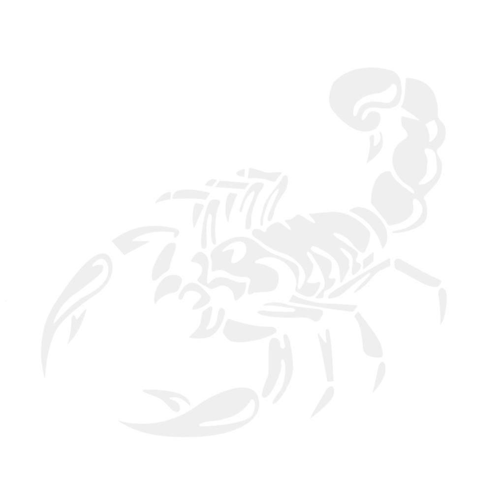 Scorpion Vinyl Decal Αυτοκόλλητο Auto Decoration Badge Hood Decal Μαύρο/