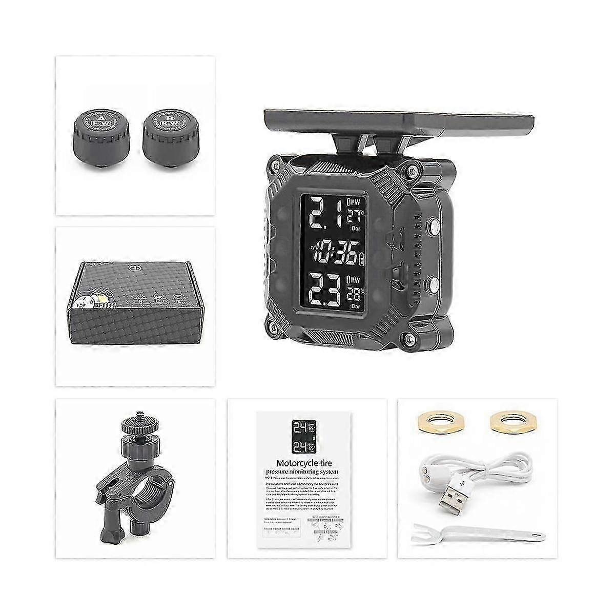 Motorcycle Tire Pressure Monitoring with Display Motorcycle Tire Detection High Temperature Resista