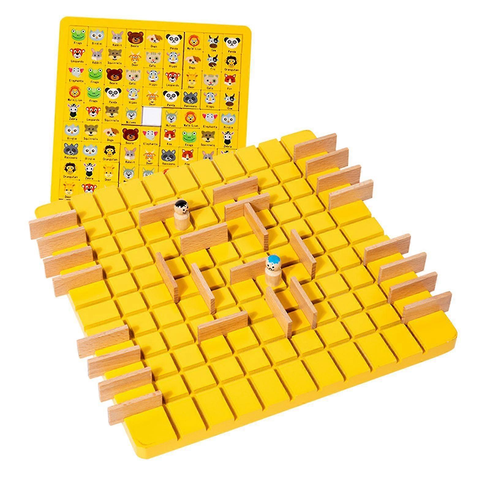 Durable Wooden Strategy Board Game for Children, Promoting Hand Eye Coordination, Fun Brain Teaser Game for Family Entertainment