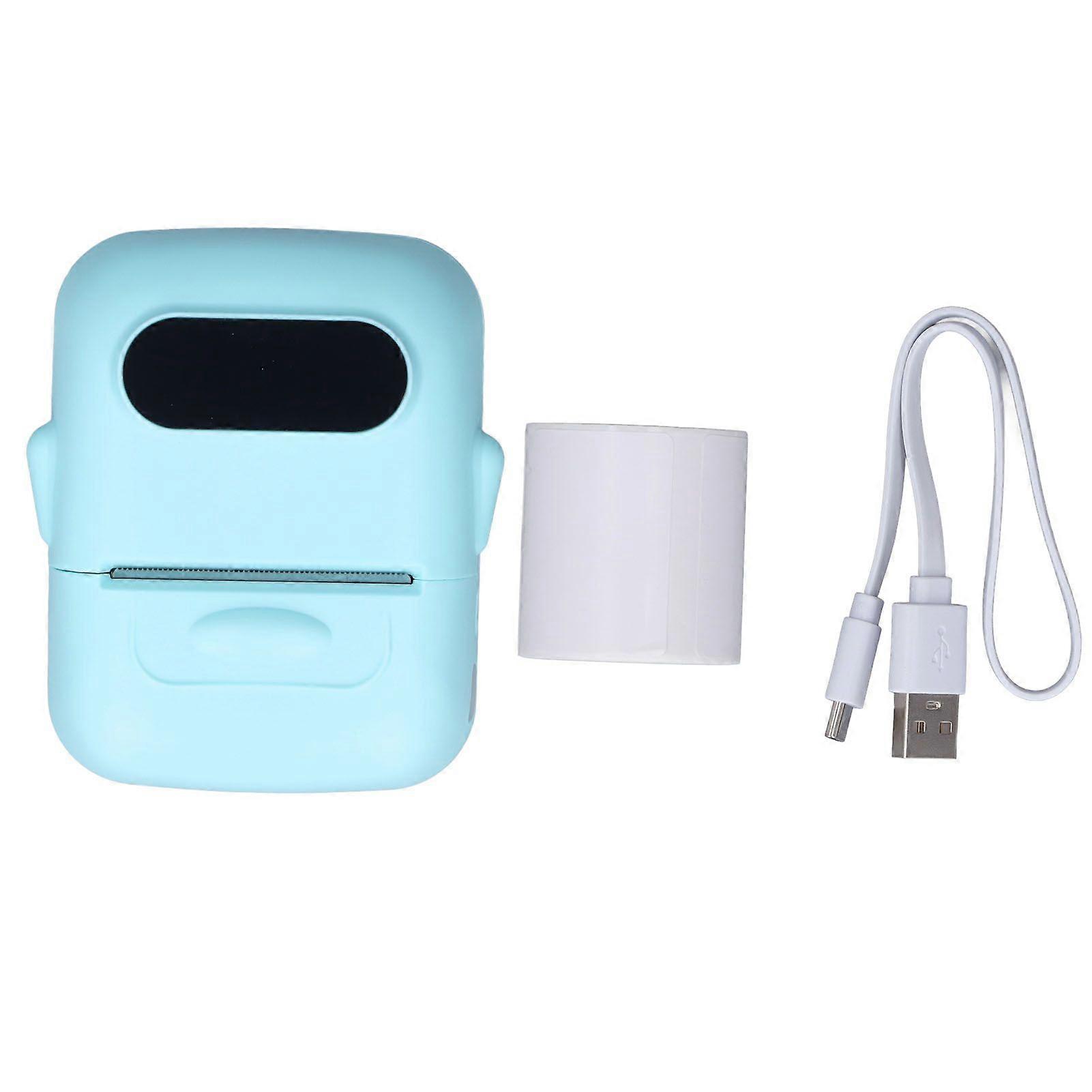 High quality  Blue thermal label printer handheld portable printer clothing tag