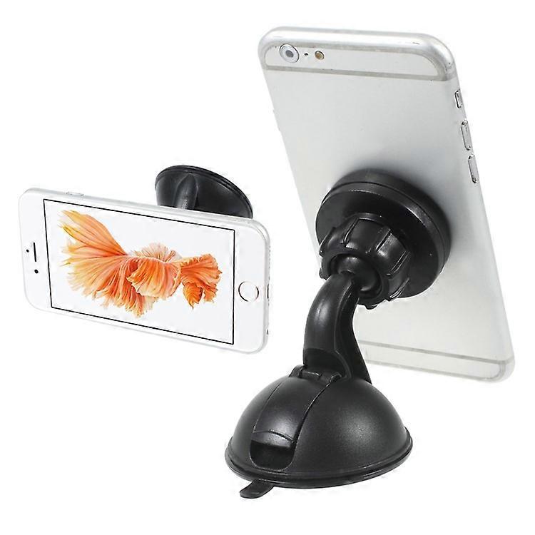 Magnet Suction Cup 360 Degree Rotary Car Mount Compatible For iPhone Samsung Sony