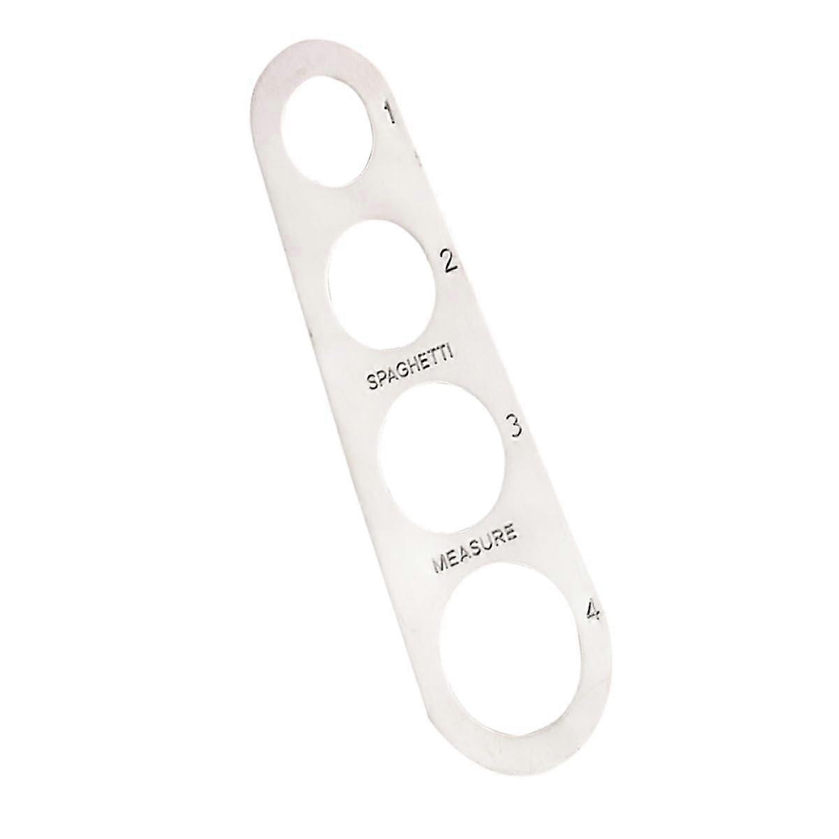 Pasta Measuring Ruler Stainless Steel Kitchen Tool, Silver Finish, Pasta Portion Control