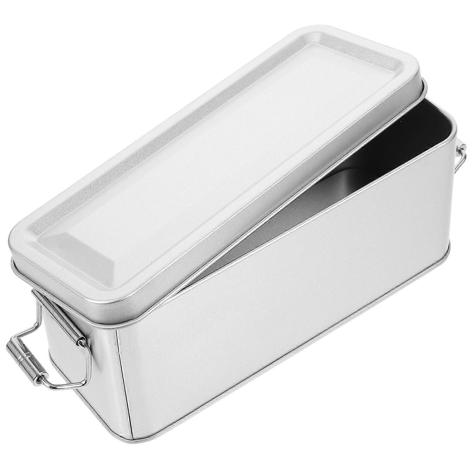 Creative Rectangular Cookie Tin Box for Sweets, Biscuits, and Snacks Storage