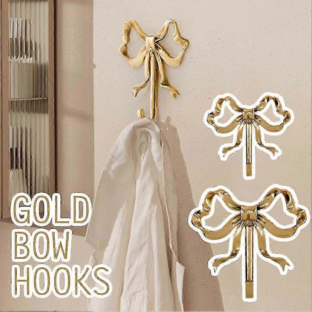 Bowknot Hook for Wall Bowknot Brass Hook Wall Hook for Hanging Coat Hat Towel